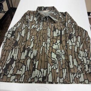 Vintage Clarkfield Camo Jacket Mens Size Large Predator Style Treebark USA